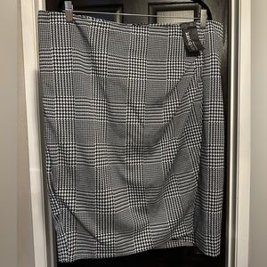 NWT | Lane Bryant Houndstooth Plaid Skirt | Size 20